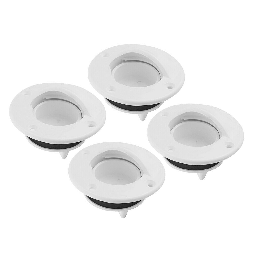 4x boat floor drain floor passage nylon Φ 90mm passage, UV resistant,