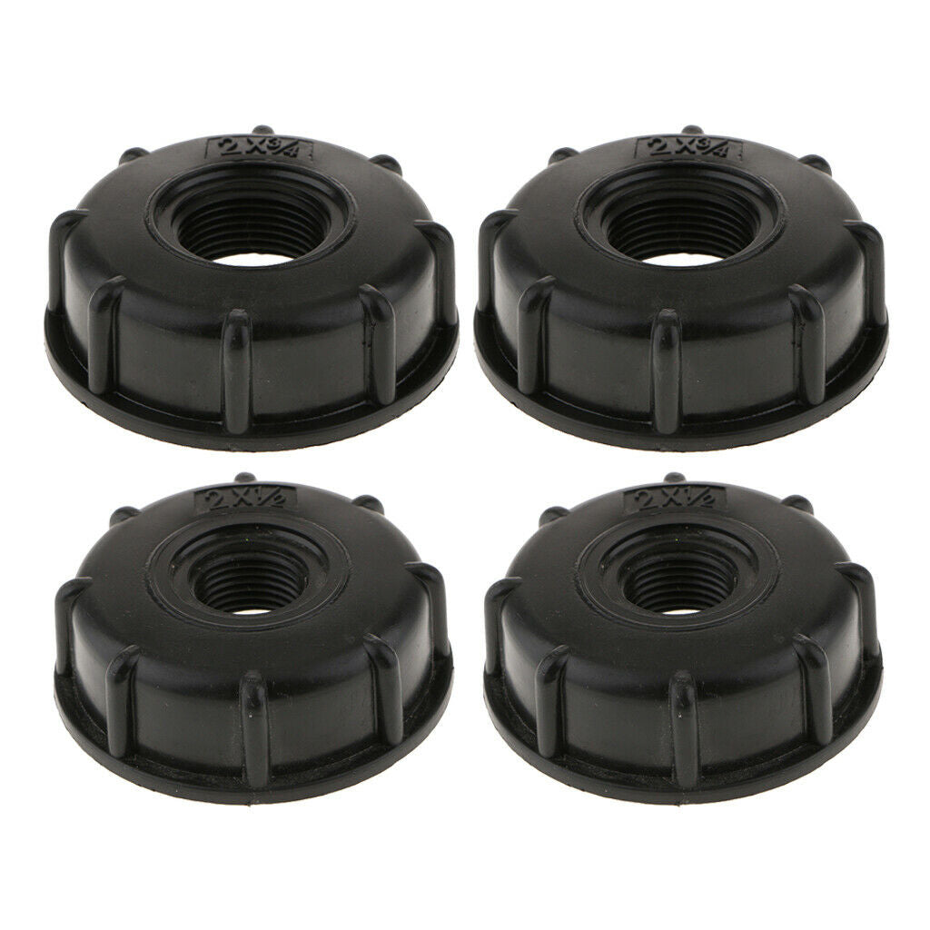 4PCS IBC Tote Tank Hose Screw Fittings Water Tank for 60mm Coarse Thread Outlet