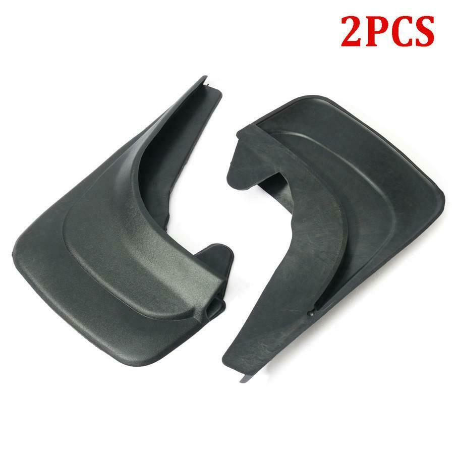 Car Mud Flaps Universal Fit Black Splash Guards (2 Pack) w/ Fastener Screws