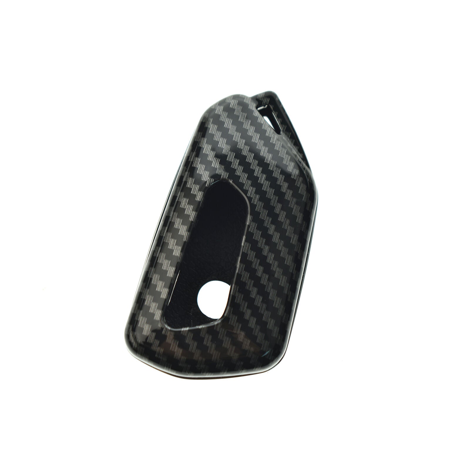ABS Carbon Fiber Car Key Fob Cover Case Shell Decor Fit For VW Golf GTI MK8 2021
