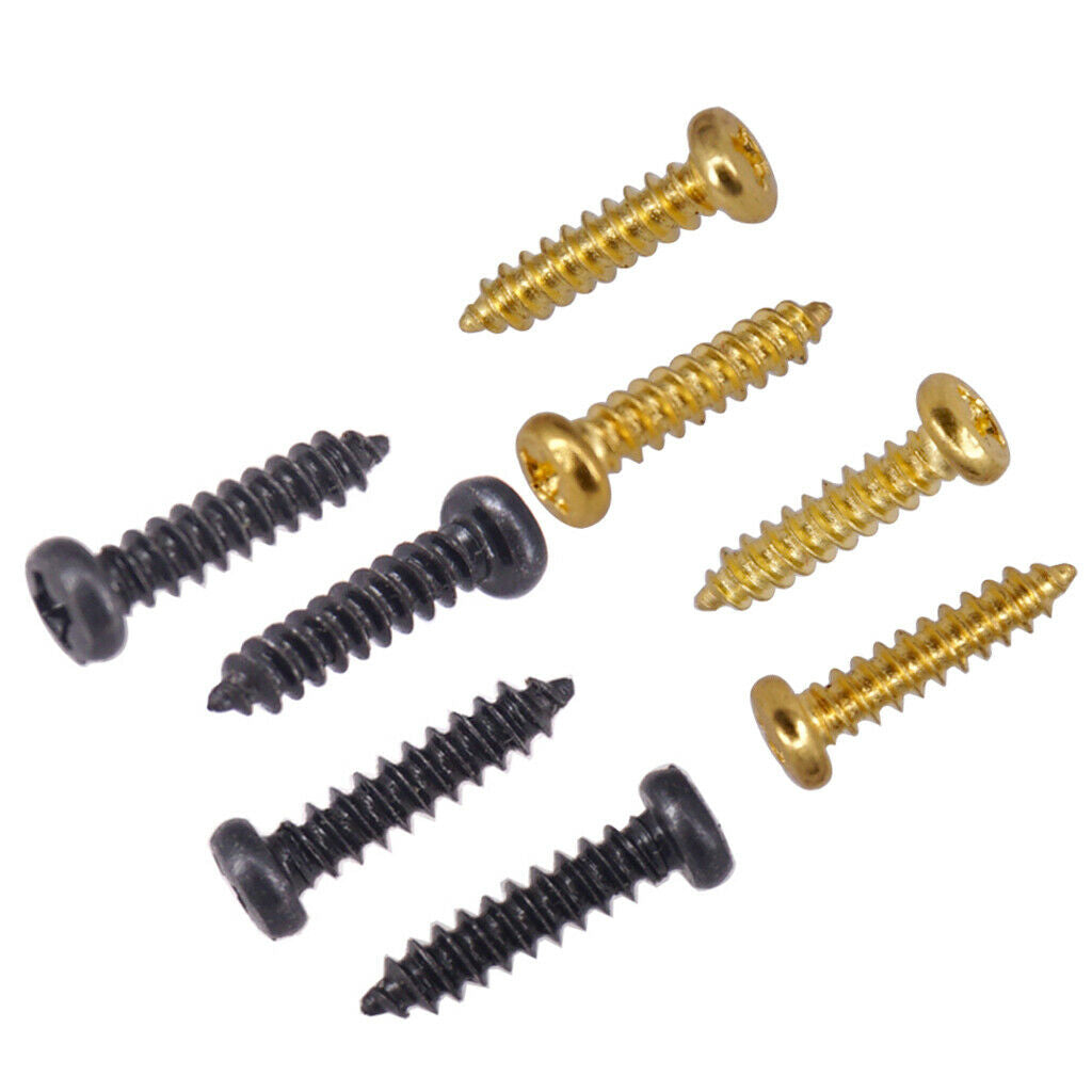 Iron 100 Pieces Tuning Peg Mounting Screws Pack for Electric/Acoustic Guitar
