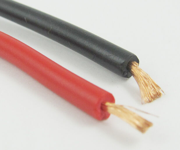 2M Heatproof Low Resistence Soft Silicon Wire Cable Red Black