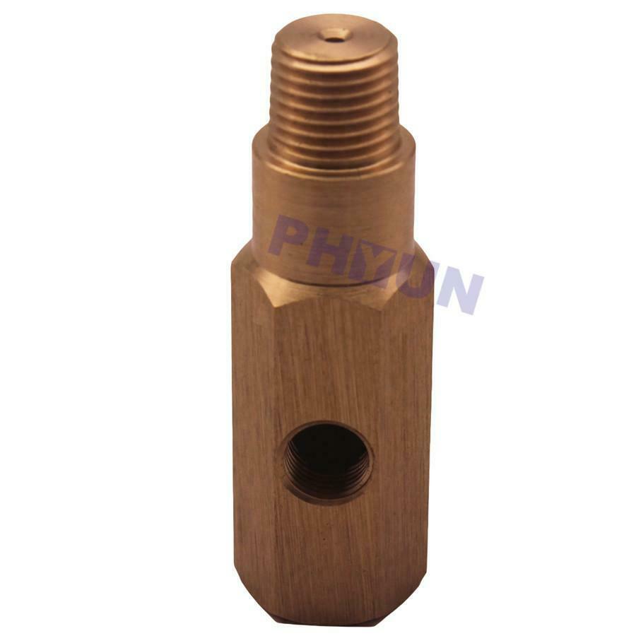 1 Pc CNC Machined Oil Pressure Gauge Adapter Brass Sensor 1/4 NPT Female/Male