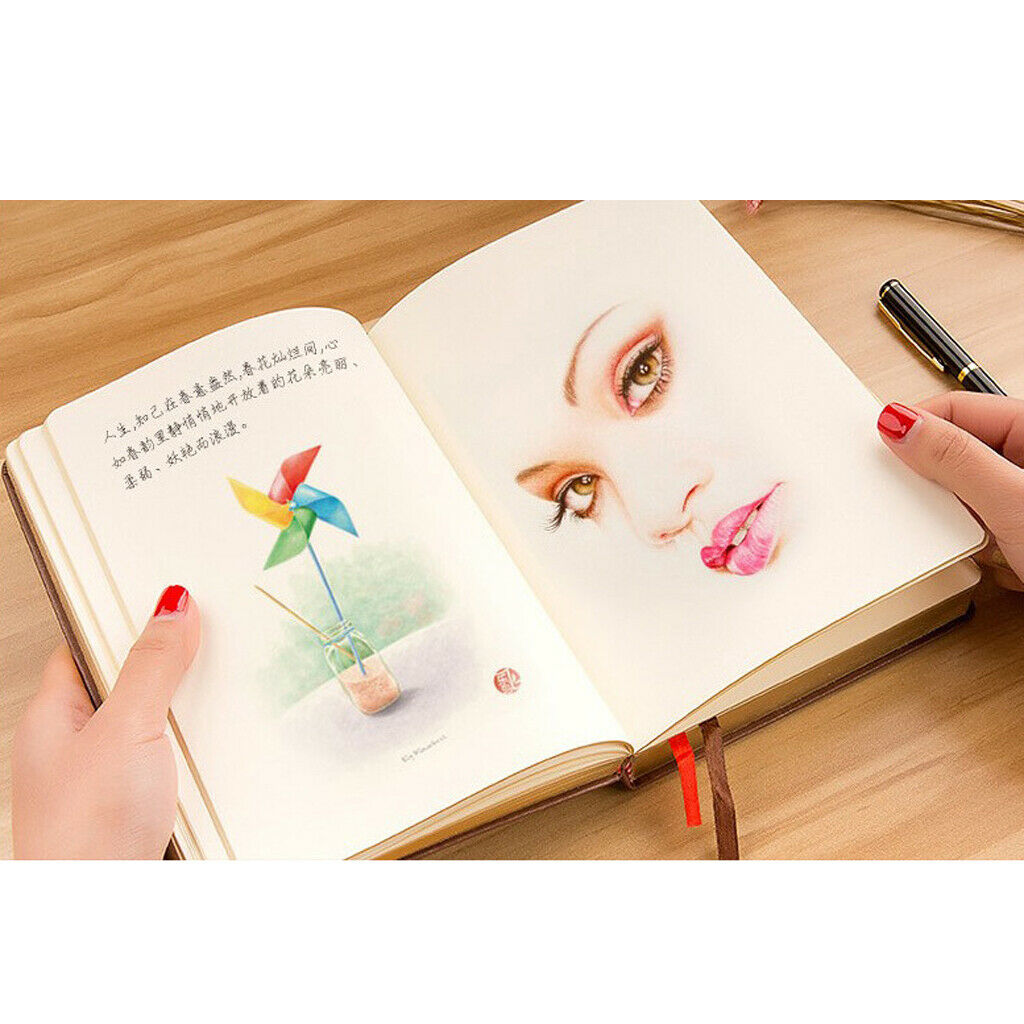 2X Business Home Office Use Black Diary Drawing Notebook Notepad Blank