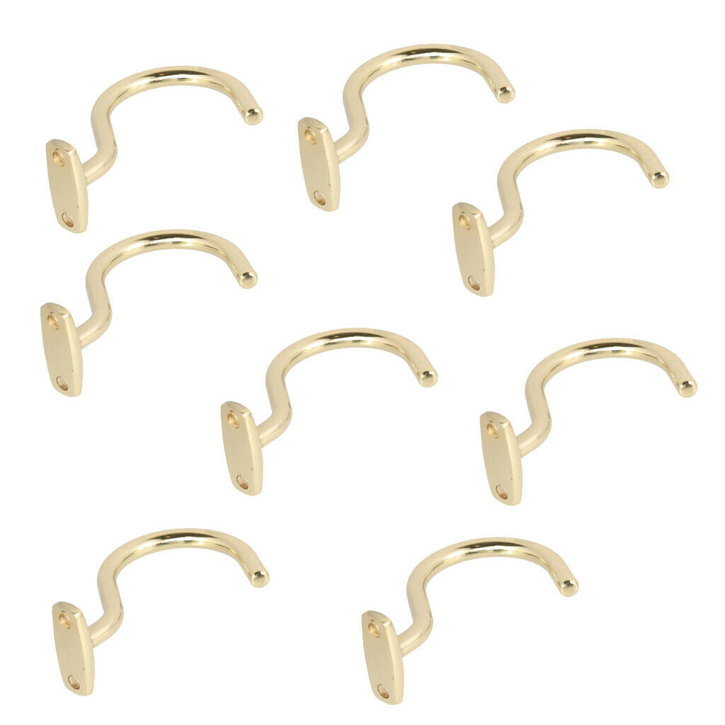 8PC Snooker Billiard Pool Cue Brass Hook Bridge Stick Pool Cue Hanger Holder