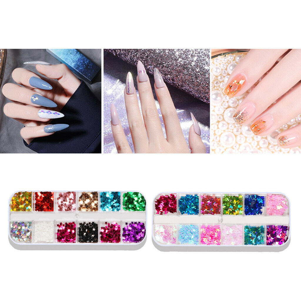 Colorful DIY Crafts Nail Sequins Paillette Manicure Nail Art Design Supplies