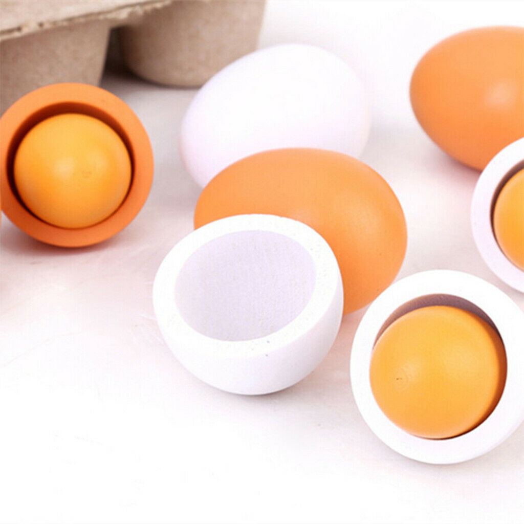 Wooden Wooden Easter Eggs Children Early Childhood Development Toys