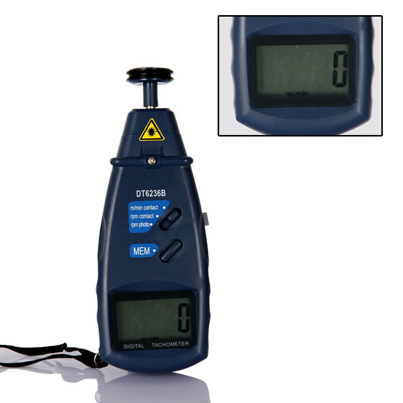 Motorcycle Car Truck Digital Tachometer Non-Contact 2.5 to 99999 RPM Counter Kit