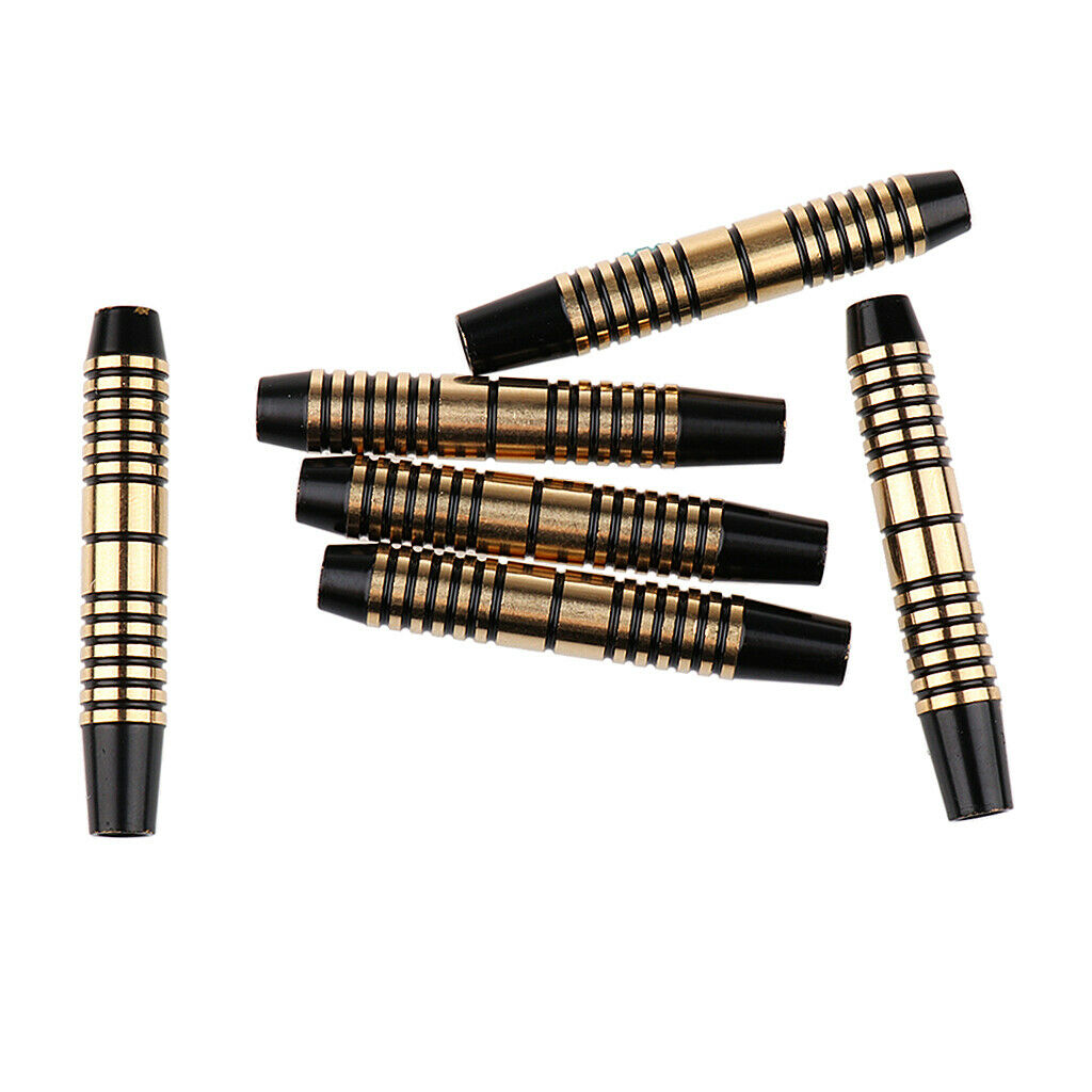 prettyia 6pcs Pro 16 Grams Brass Barrels for Soft Tip Darts & Steel Tip Dart