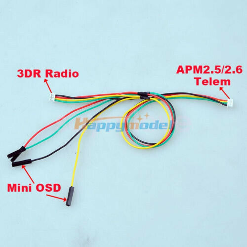 3pcs 3DR OSD Telemetry Y Style Connection Wire Cable for APM2.5 APM2.6