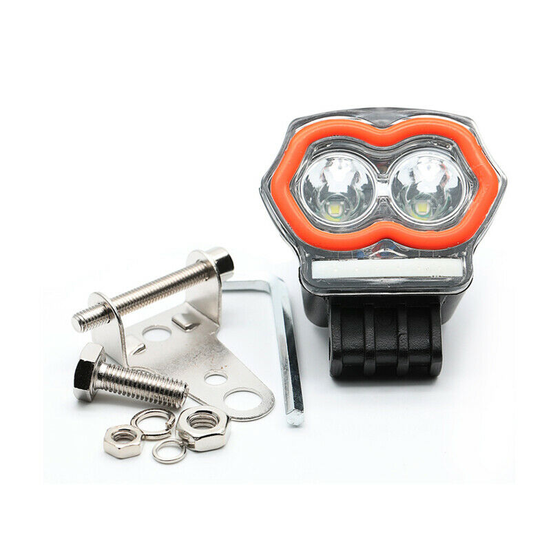 Motorcycle LED Fog Light Angel Eye Aperture Street Bikes Spot Lamp with Bracket