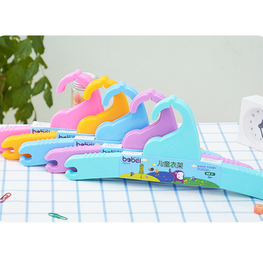Plastic Children Clothes Hangers Choices Kids Children Shirt Skirt Green