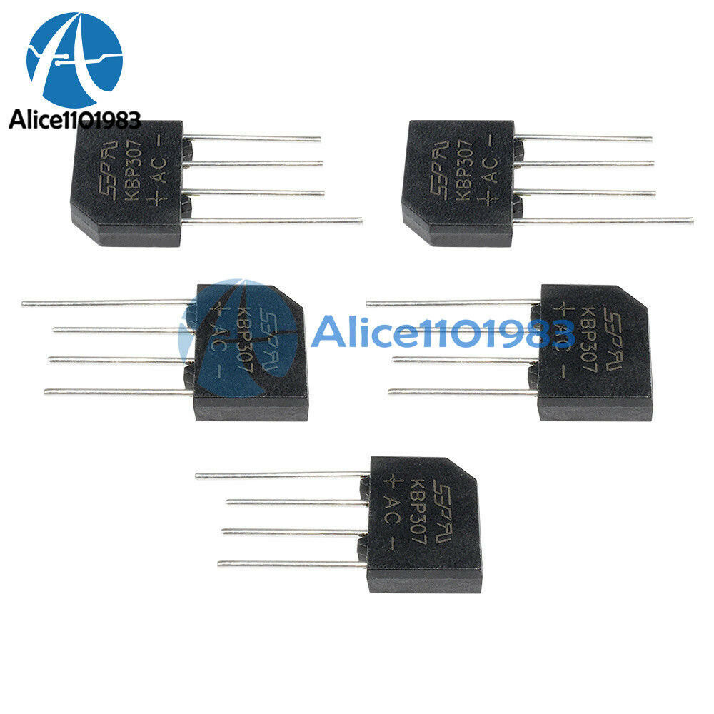 5PCS KBP307 Rectifier Flat bridge Bridge Rectifier 3A/700V IC