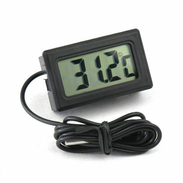 Digital LCD Car Fridge Reptile Incubator   Tank Meter Gauge Thermometer