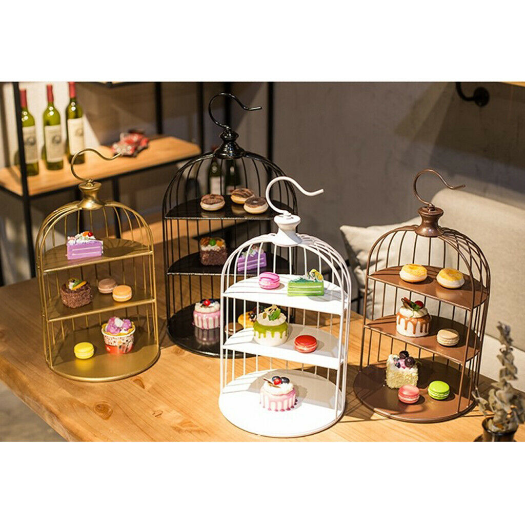 European 3-layer Cake Rack Creative Pastry Tray Dessert Table Display Three Bird