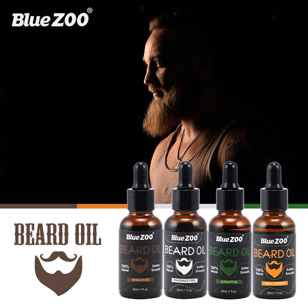 Natural Organic Beard Oil Fast Growth Mustache Moisturizing Eucalyptus