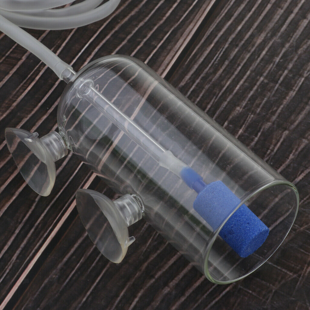 Co2 Diffuser Glass CO2 Plant Atomizer Diffuser with Bubble Counter for Aquarium