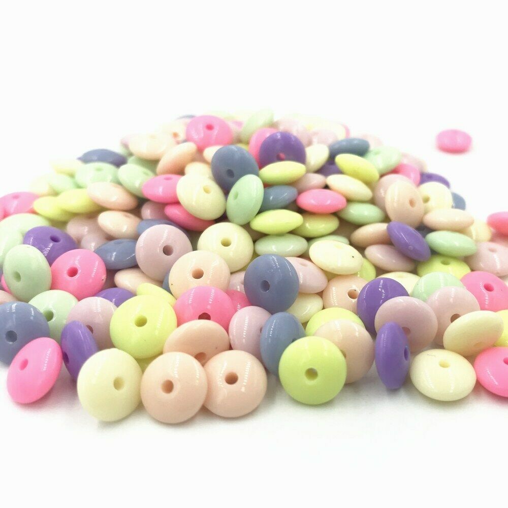 500pcs Acrylic beads DIY material kidâ€™s Jewelry necklace Accessories 8mm