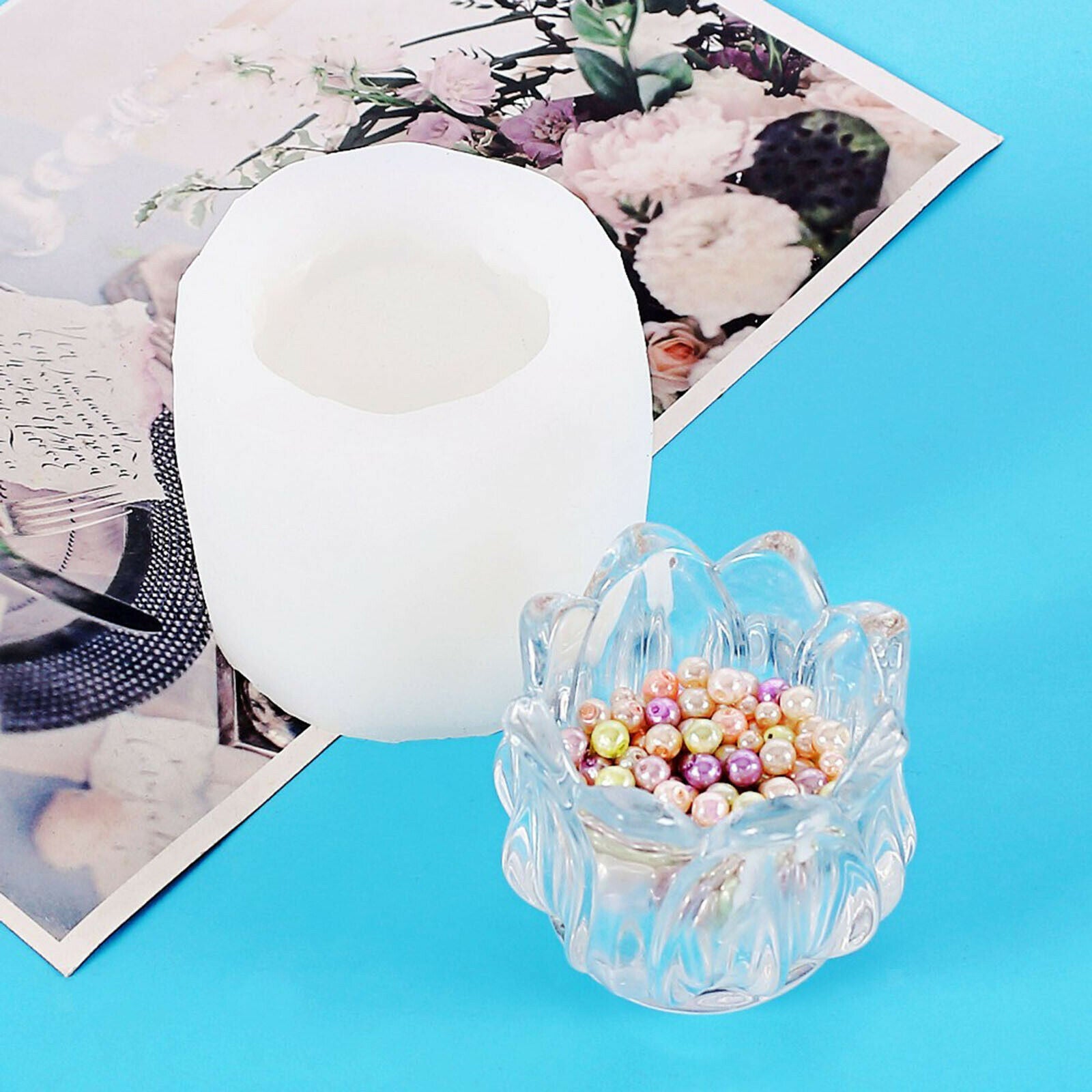 Mini Flower Pot Mold Succulent Planter Ashtray Mould Craft Making Tool