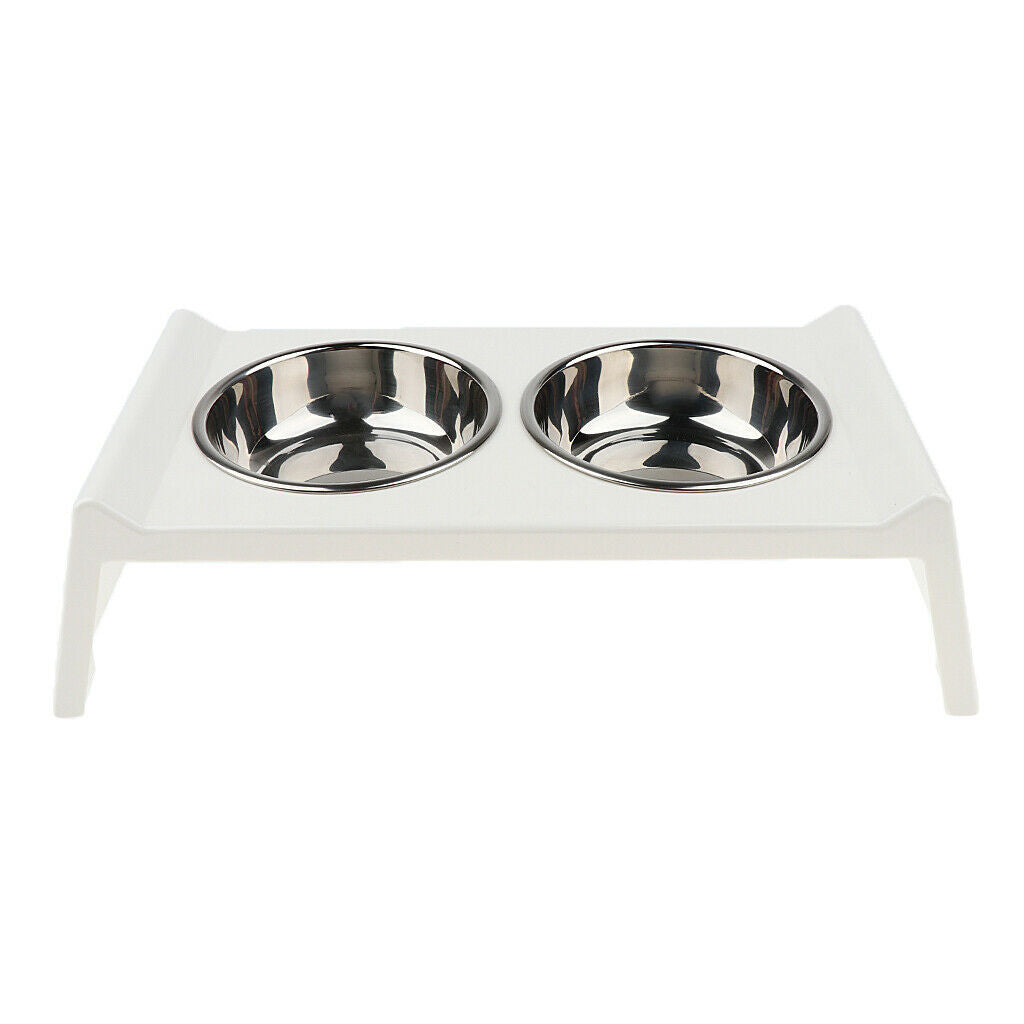 Feeding station dog bowl stainless steel food bowl cat bowl water bowl double