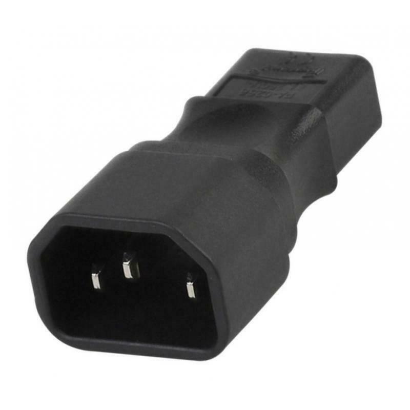 2X IEC320 Male C14 to Female C9 Power Adapter Mains Extension Connector New