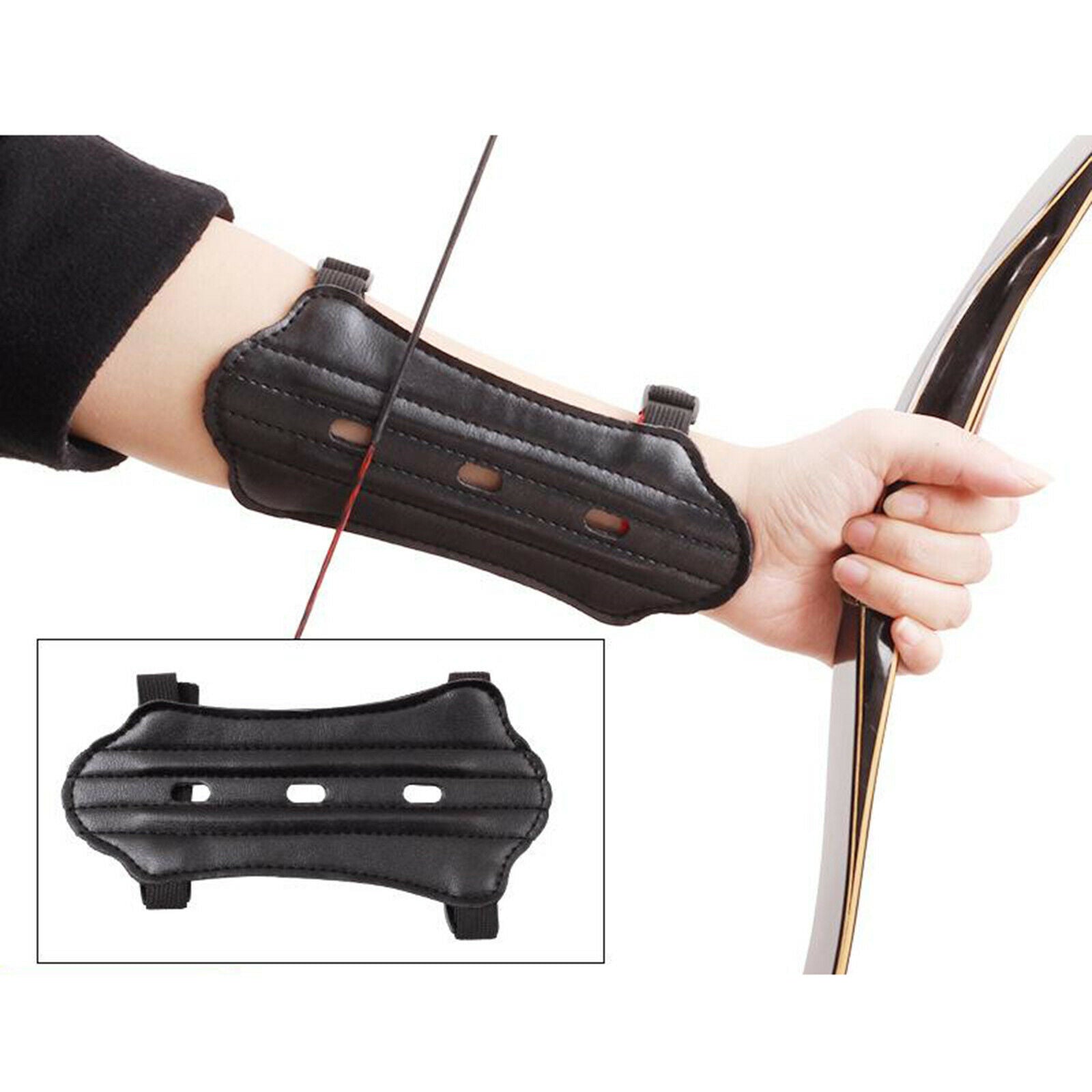 Archery Arm Guard Leather Recurved Bow Archery Practicing Armguard Hunter