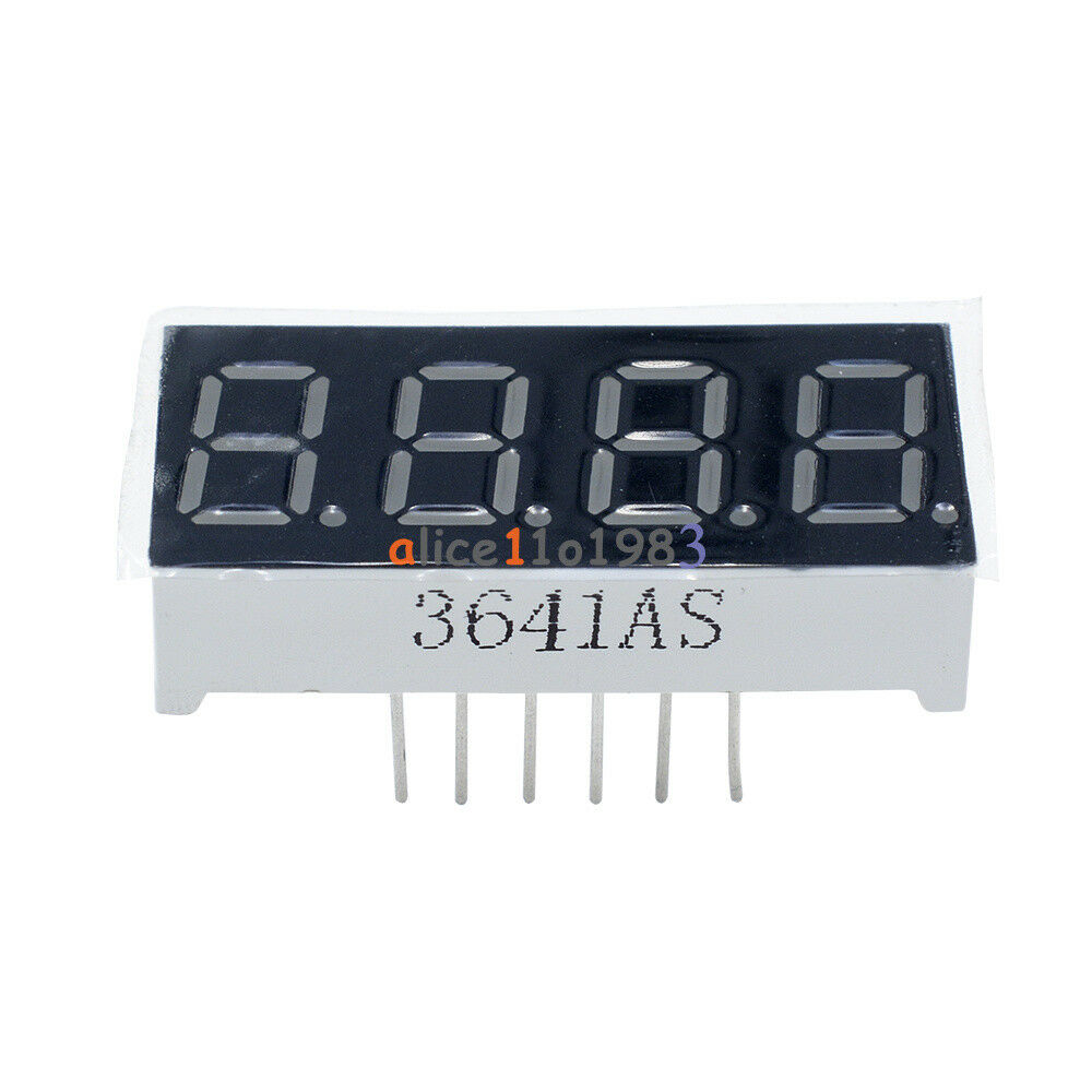 5Pcs 0.36inch 7 Segment 4 Digit Common Cathode 0.36" RED LED digital display