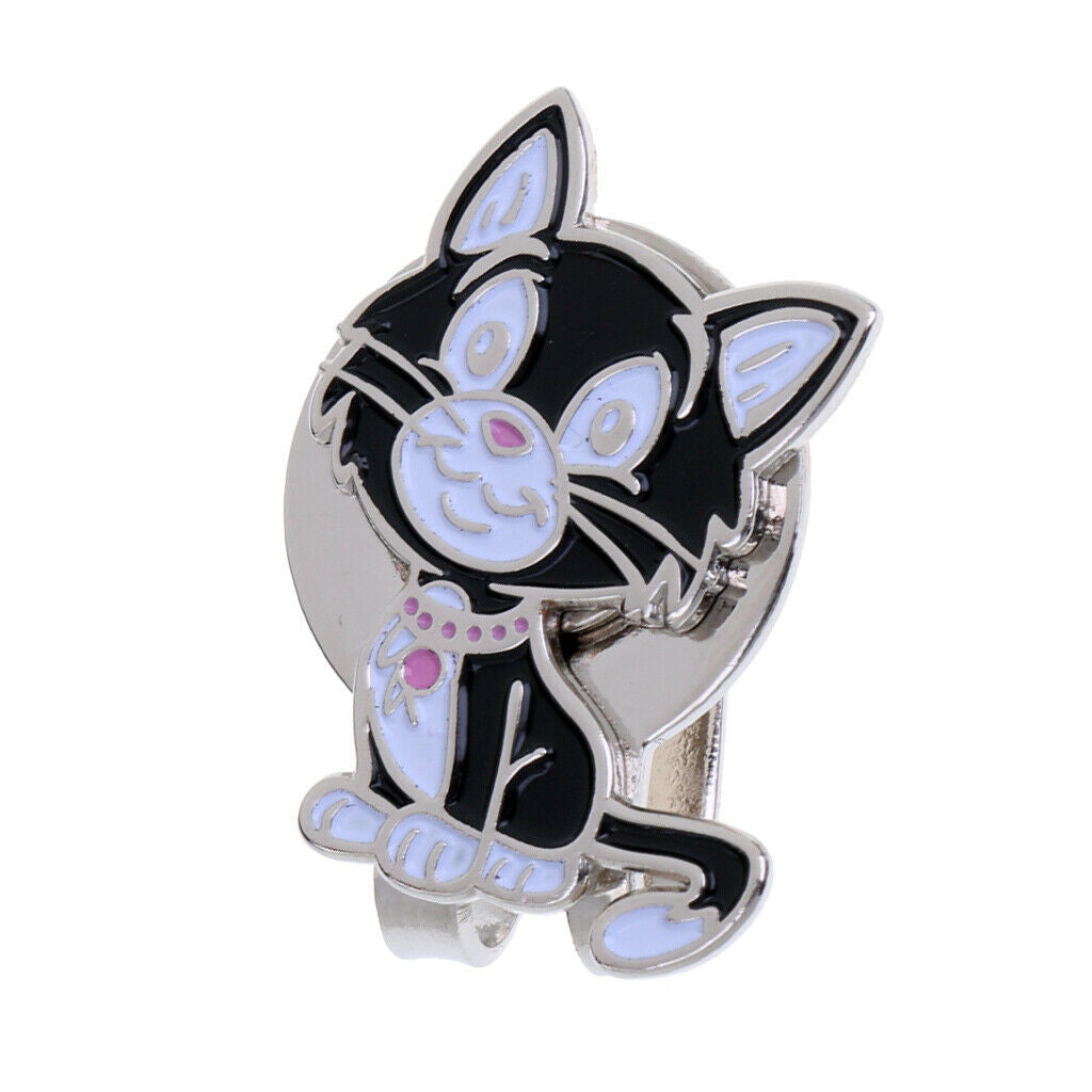 4pcs  Hat Clips with Golf Ball Marker, Cute Cartoon Animal Patterns