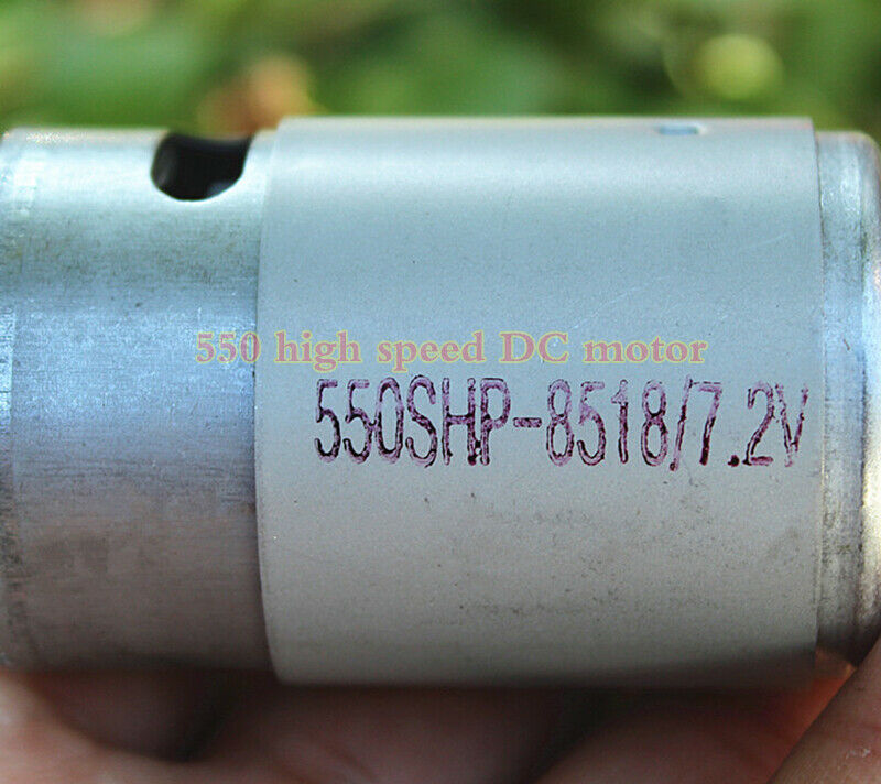 DC7.2V 550 high-power DC motor forward and reverse high speed with cooling fan