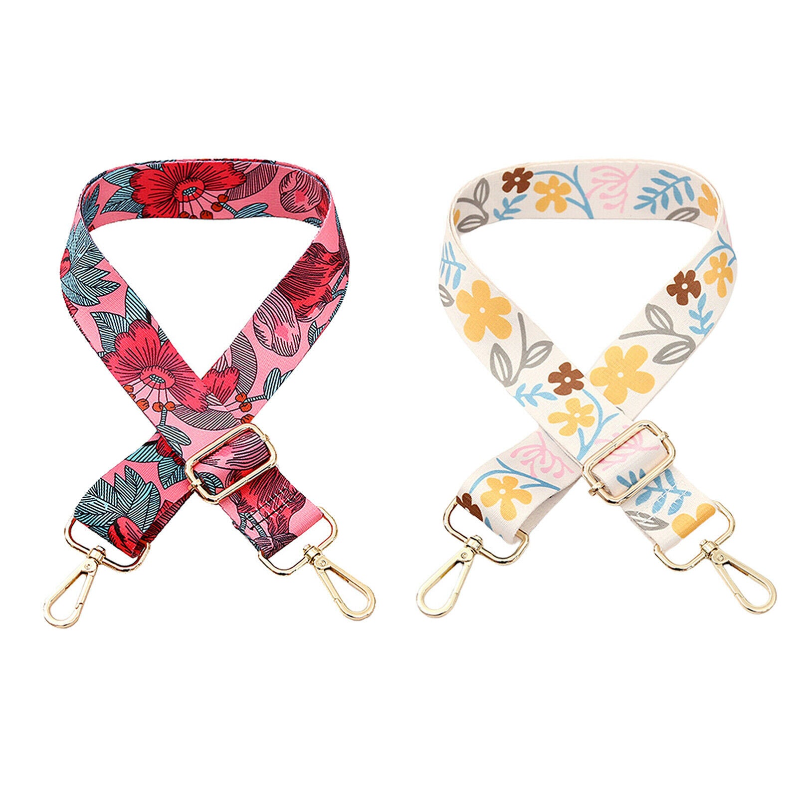 2 Pieces Adjustable Shoulder Bag Strap Replacement Strap for Shoulder Bag