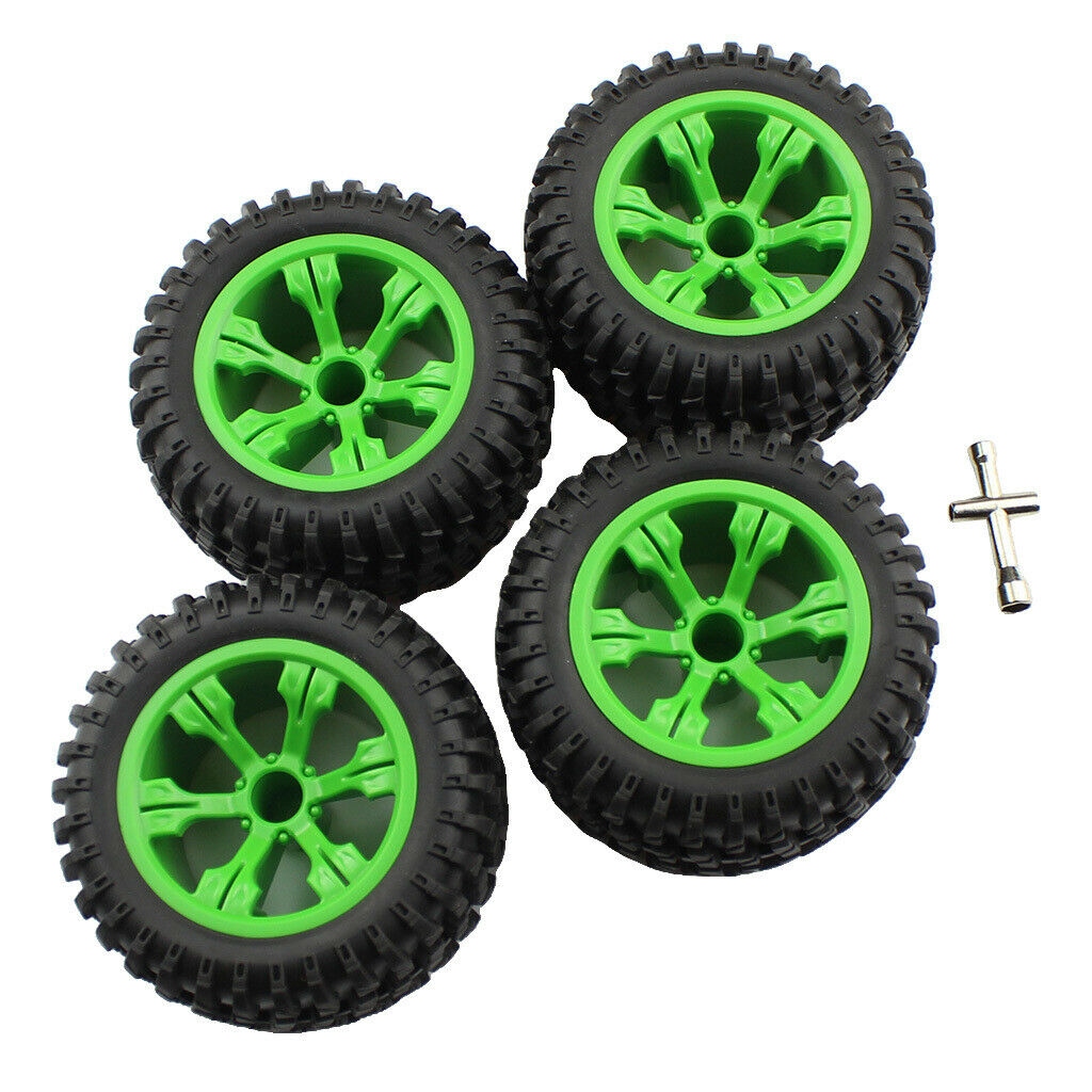 4Pcs Wltoys 12428 12428-B 1/12 Scale Car Upgrade Tire Replacement Parts