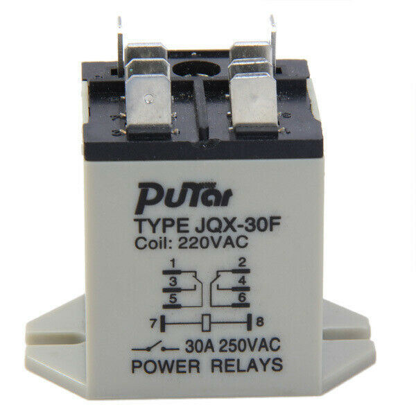 JQX-30F 220V Coil AC Rating 250V 30 A 8--in Type Power Relay