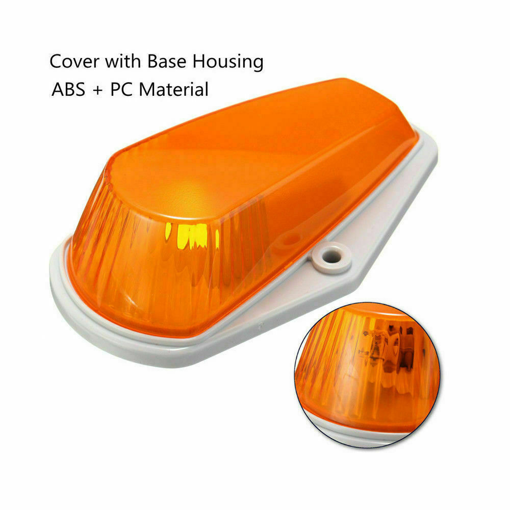 For 80-97 Ford F-150/250/350 Super Duty Amber Cab Marker Lights+194 5-5050 LEDs