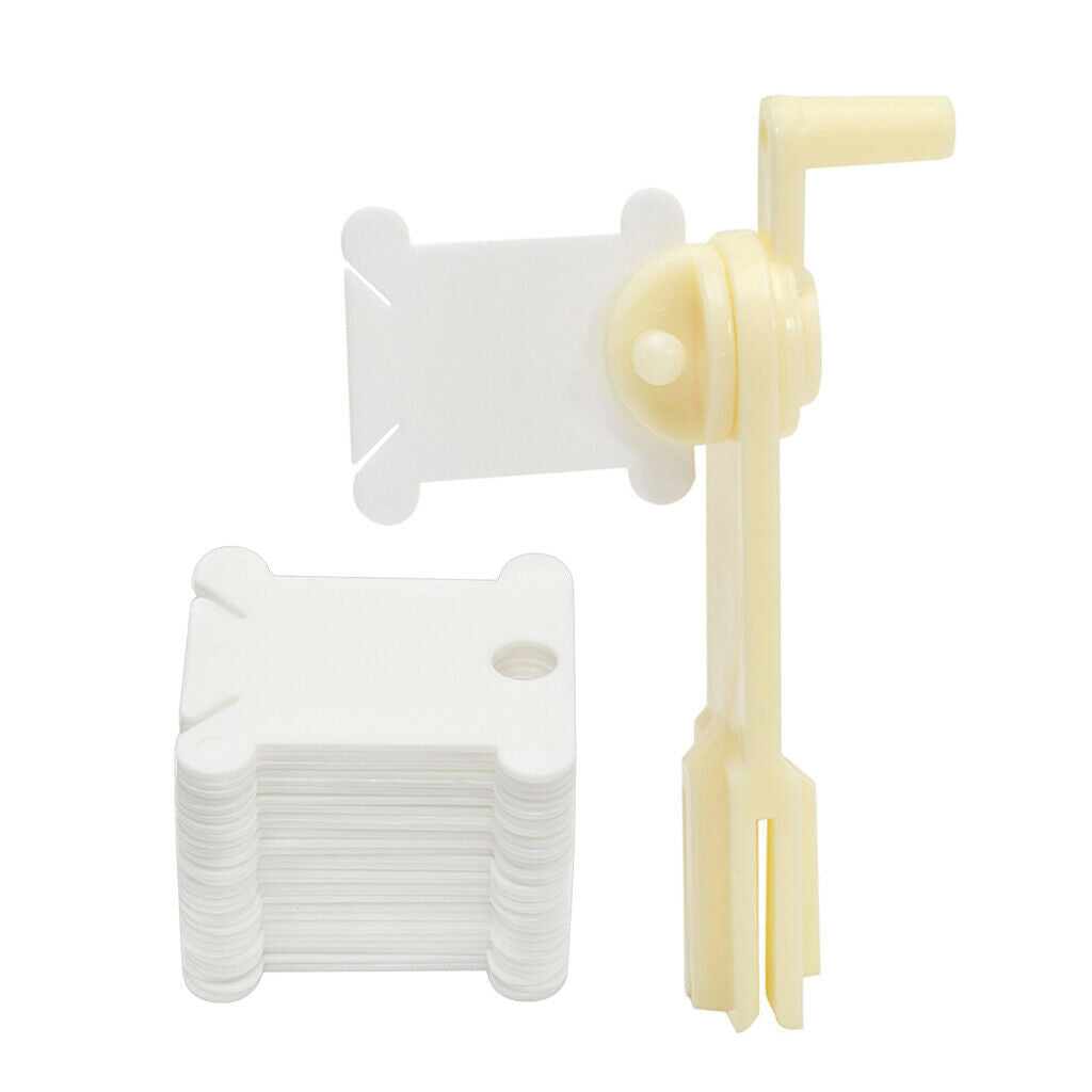 120pcs Embroidery Floss Bobbins and Winding Machine for Cross Stitch/Sewing