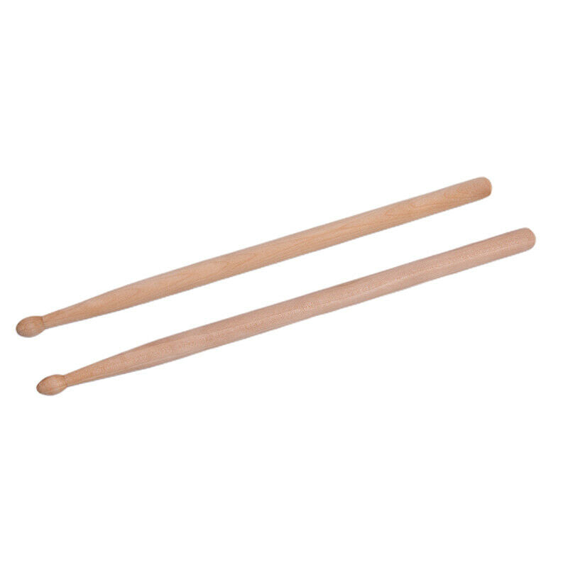 1Pair Lightweight Music Children Maple Wood Oval Tip Drum Sticks AccessoriesDD