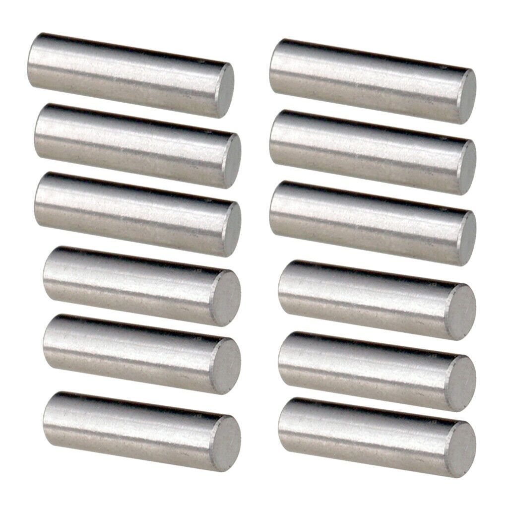 12 Pieces Alnico 5 Pickup Polepiece Pickup Magnet Slug Rods Guitar Parts