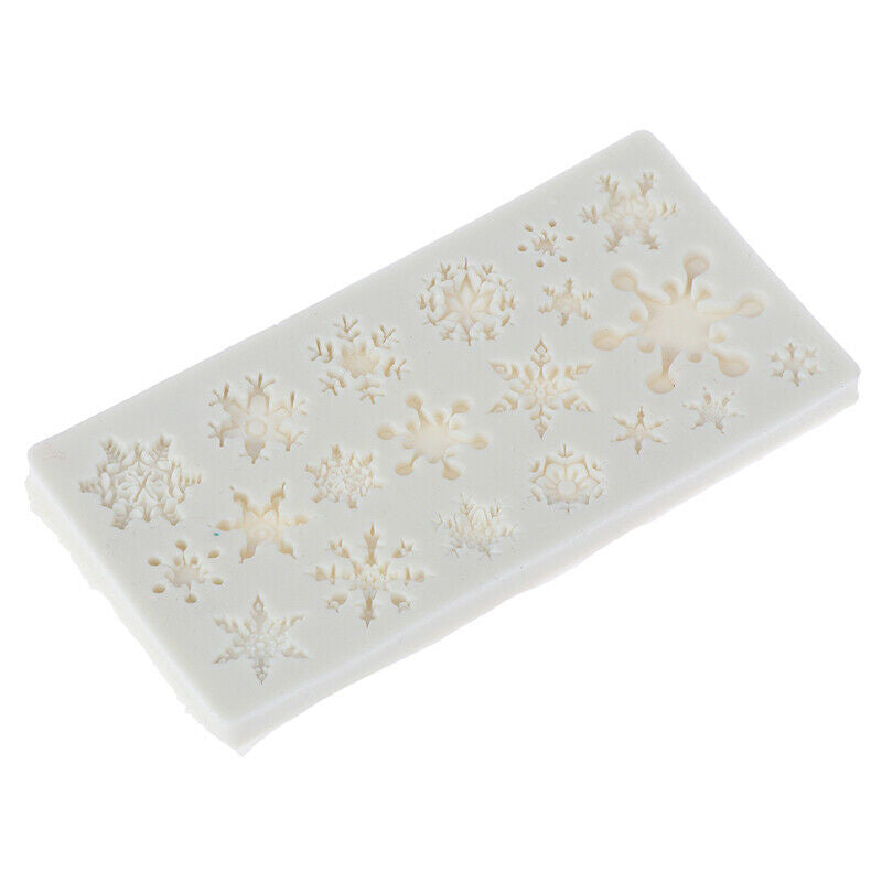 Snowflake Silicone Fondant Cake Mold Soap Chocolate Decorating DIY Mould.l8