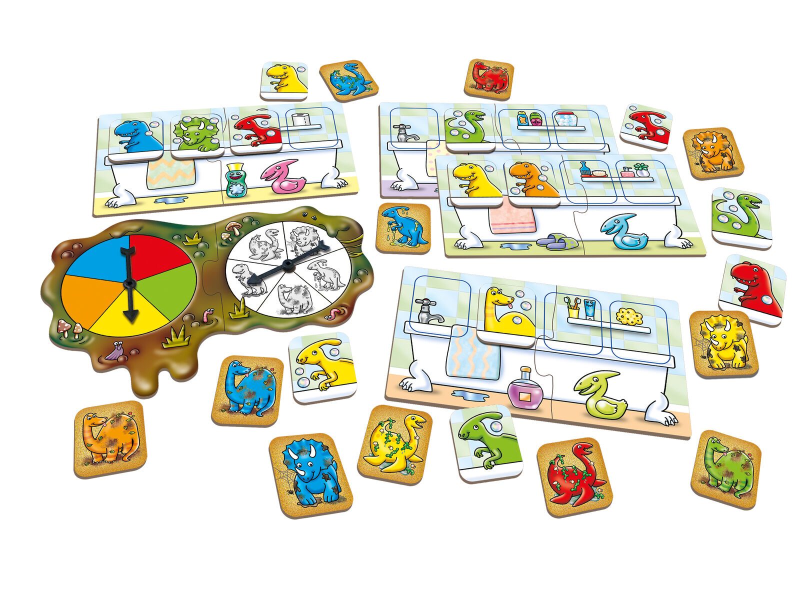 Orchard Toys 051 Dirty Dinos Colour & Counting Game Family Children Toddler 3+
