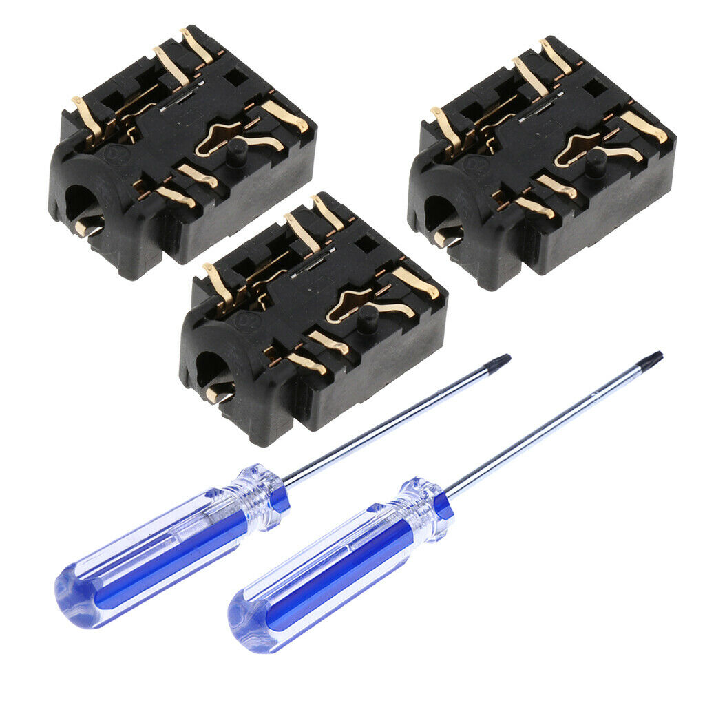 For   One S Controller 3Pcs 3.5mm Jack Headphone Audio Port + Screwdriver