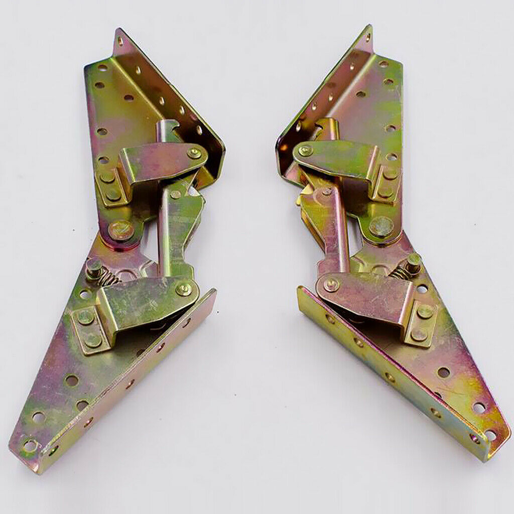 2pcs Sofa Bed Bedding DIY Furniture 3-position Angle Mechanism Hinge Bronze