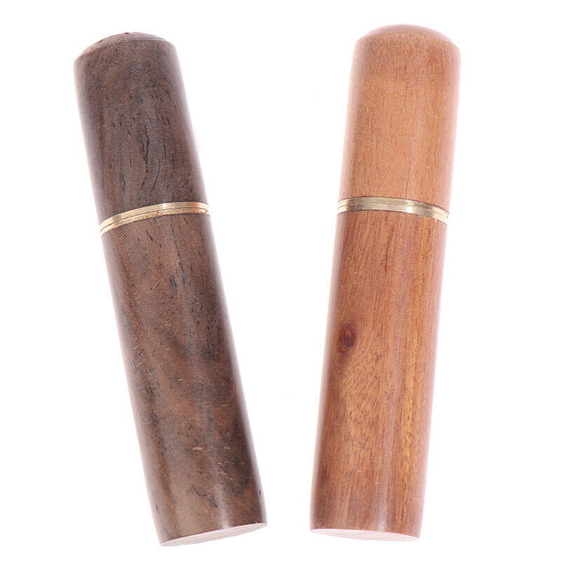 2Pcs Portable Toothpick Bucket Wood Toothpick Holder Bucket Mini Box Needle  SJ
