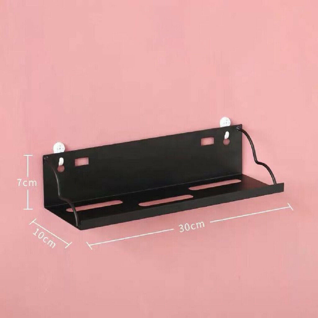 2pcs Wall Shelves Rack Floating Bracket Sundries Organizer for Bathroom