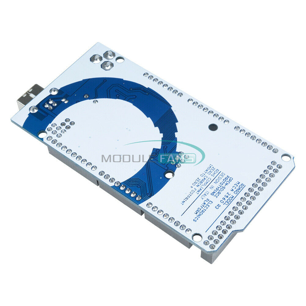 2PCS ATMEGA2560-16AU ATMEGA16U2 Board Module + USB Cable For MEGA 2560 R3