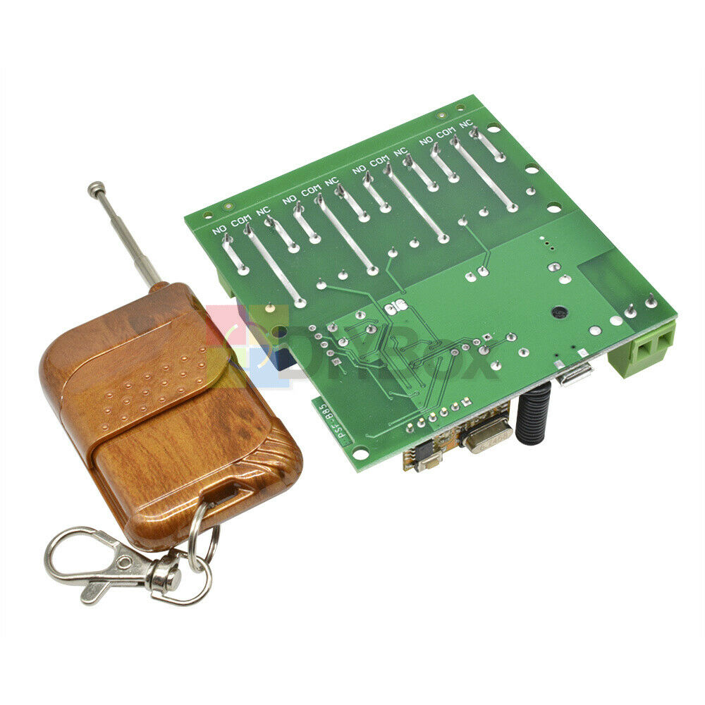433MHz Smart DIY Wireless Remote Control Switch DC 5-32V 4CH 4 Relay Receiver