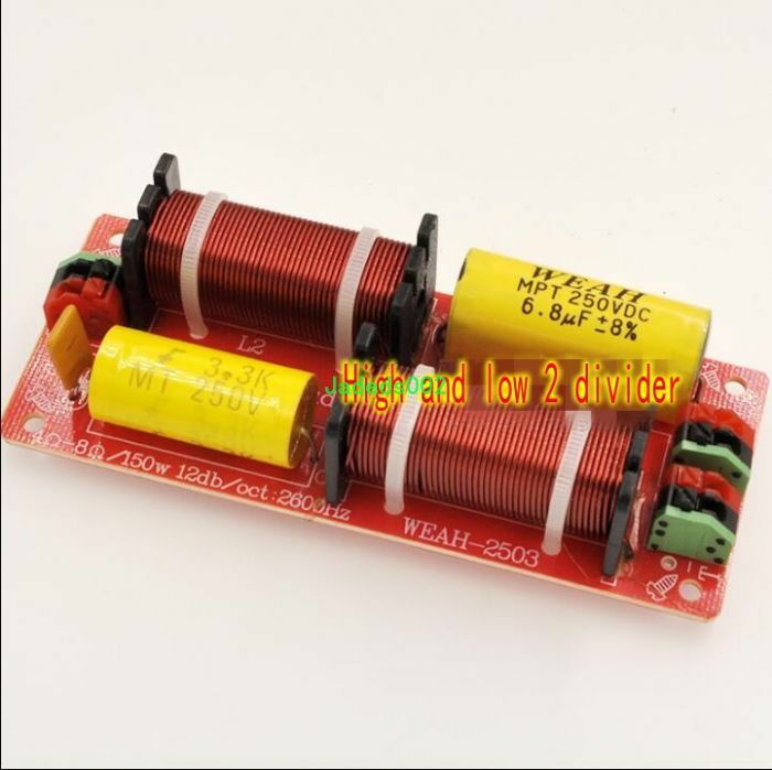 1pcs 150W 2-Way Audio Crossover Filter Speaker Frequency Divider Home Audio part