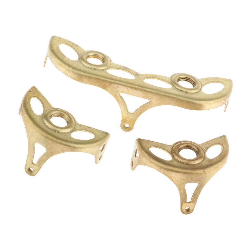 3 Pieces Metal Saxophone Key Guard Holder Protective Parts for Alto Sax Accs