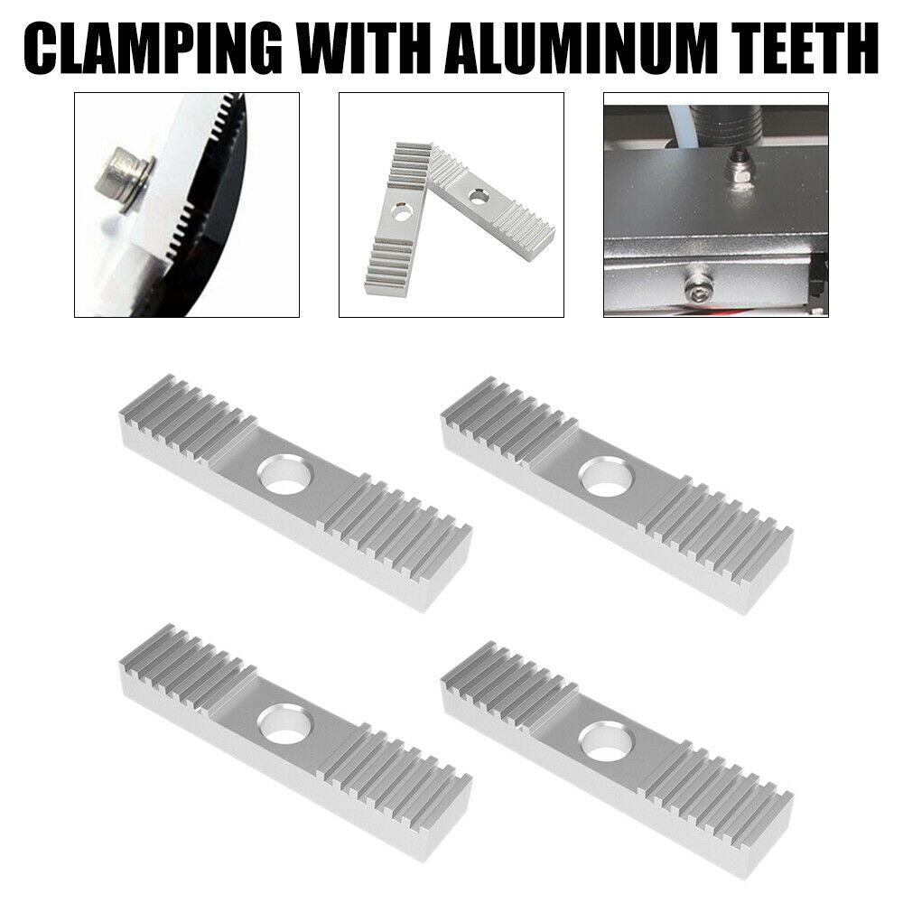 4PCS DIY GT2 Timing Belt Gear Clamp Mounting Block Tooth Pitch Clamp Fixed Clip