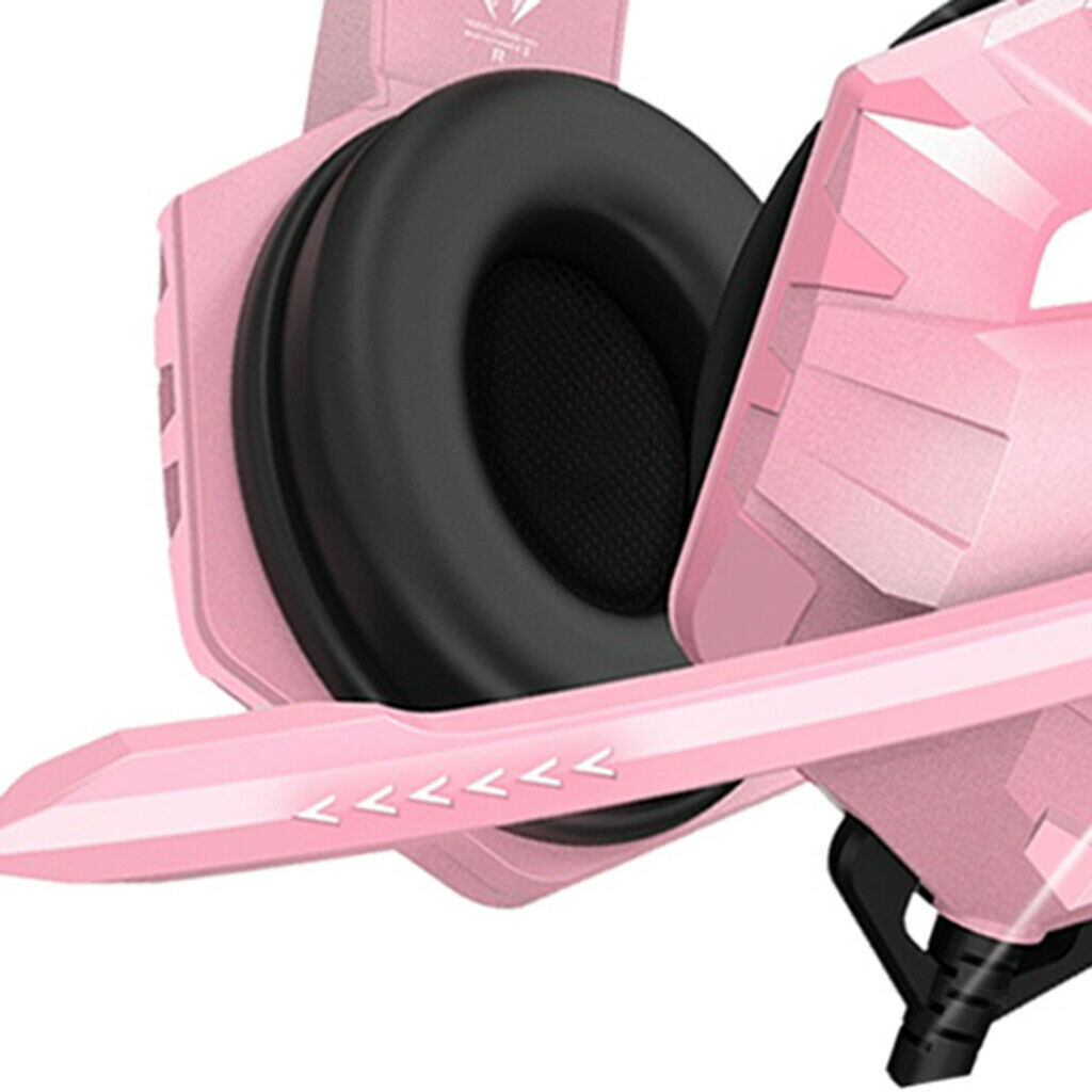Gaming Headset with Noise Isolation Mic Volume Control for Xbox One Pink