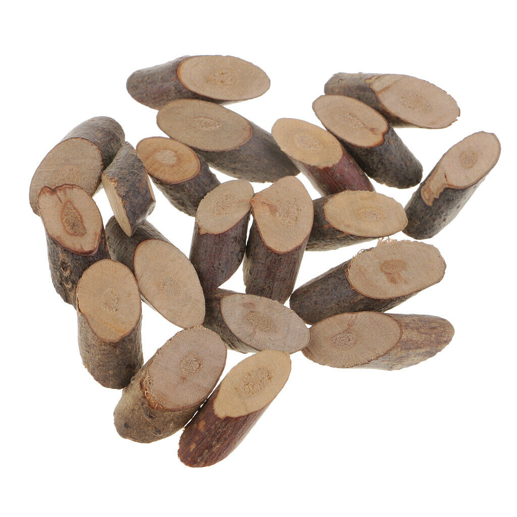 100x Wood Log Tree Slices Rustic Wedding Crafts Natural Decoration Ornaments