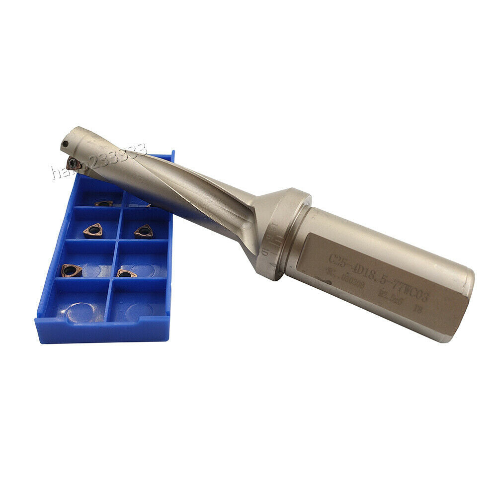 WPD-185-4D-C25 18.5mm U drill indexable drill + WCMX030208FN ACZ330 CNC insert